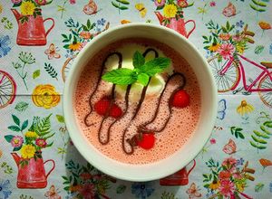 Narancsos eperleves vanília fagylalttal és csokikrémmel 🍓👌 recept fotója
