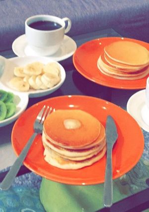 صورة لوصفة بان كيك لذيذ 😍
