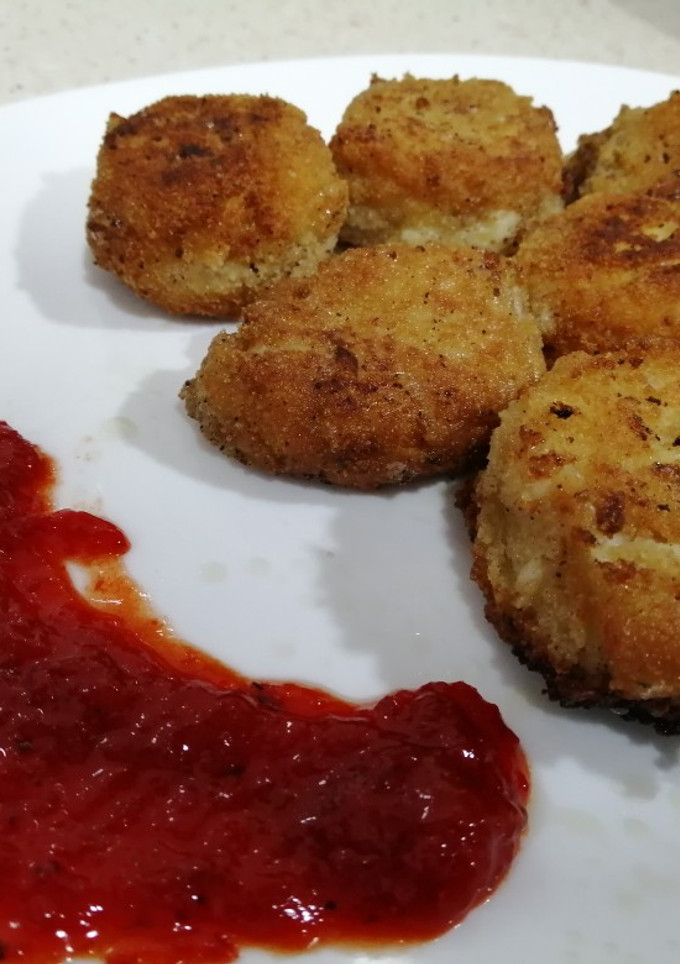 Una foto de Croquetas de queso de cabra y cebolla crujiente (Mambo)