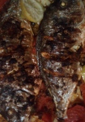 صورة لوصفة سمك دوراد في الفرن