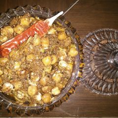 A picture of Mango Chickpeas pickle.