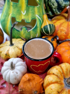 Vegán sütőtökös kávé 🎃 recept fotója