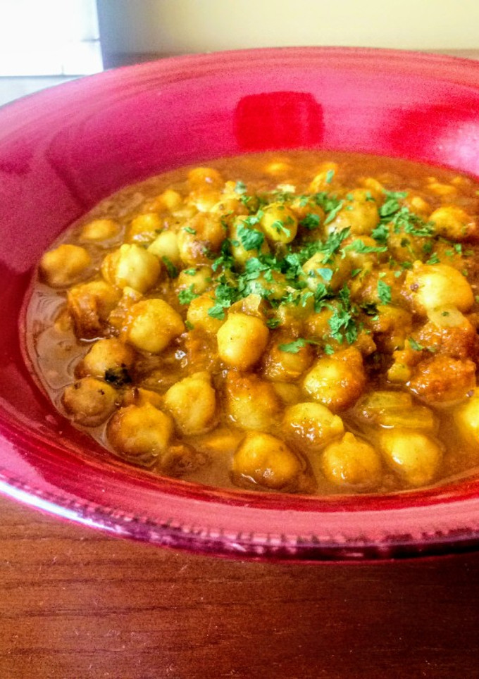 Una foto de Chana masala