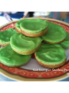 Foto resep Kue Lumpur Santan Pandan (Tanpa Kentang)