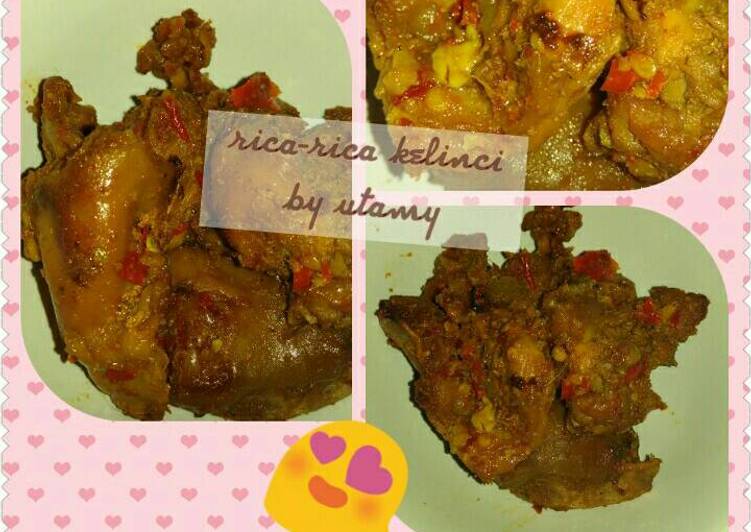 Langkah memasak Rica-Rica Kelinci pedaaas mantap