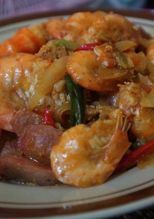 Foto resep Udang saus sosis sederhana