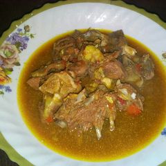 A picture of Mutton pepper soup.