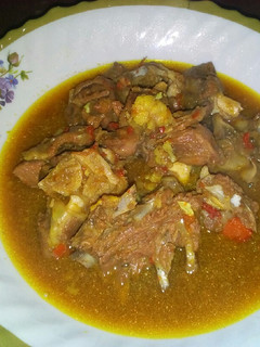 A picture of Mutton pepper soup.