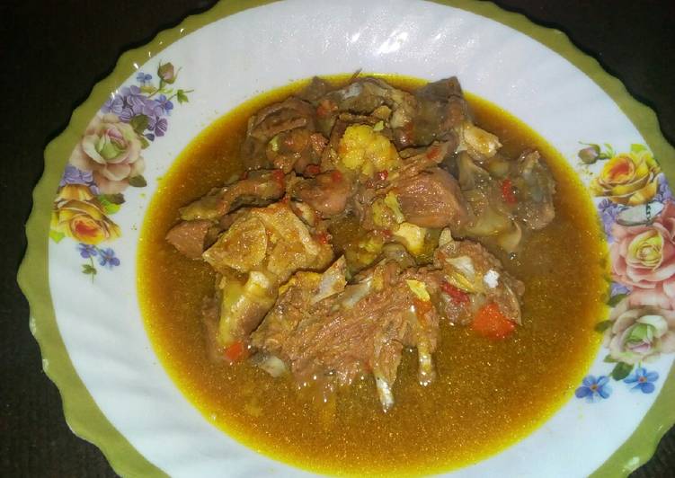 Recipe of Super Quick Homemade Mutton pepper soup