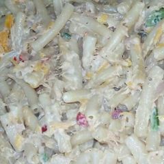 A picture of Macaroni and cheese salad.