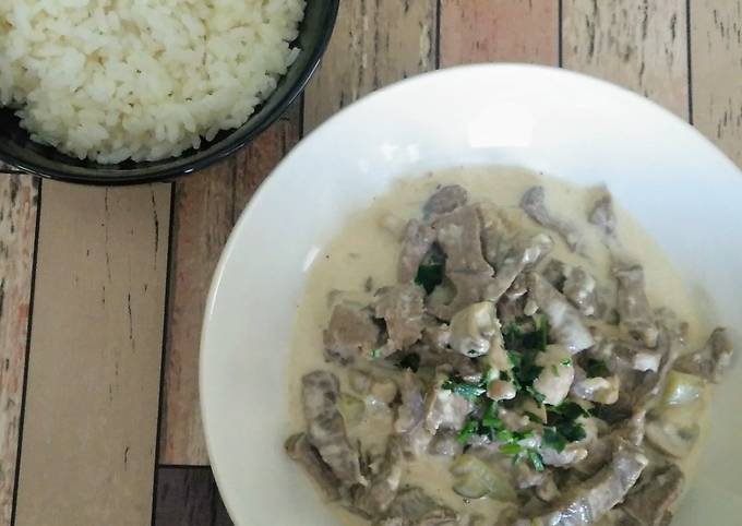 Ternera strogonoff Receta de Encarna Pérez (La Cocina De Encarni) Cookpad