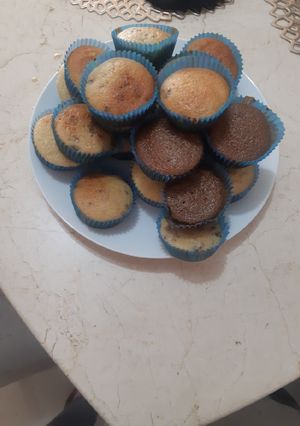 Una foto de Cupcakes vainilla nuez y chocolate