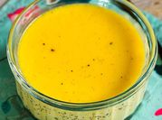 Une photo de crème vanille