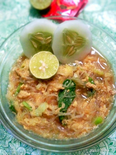 Foto resep Bihun kuah telur sederhana