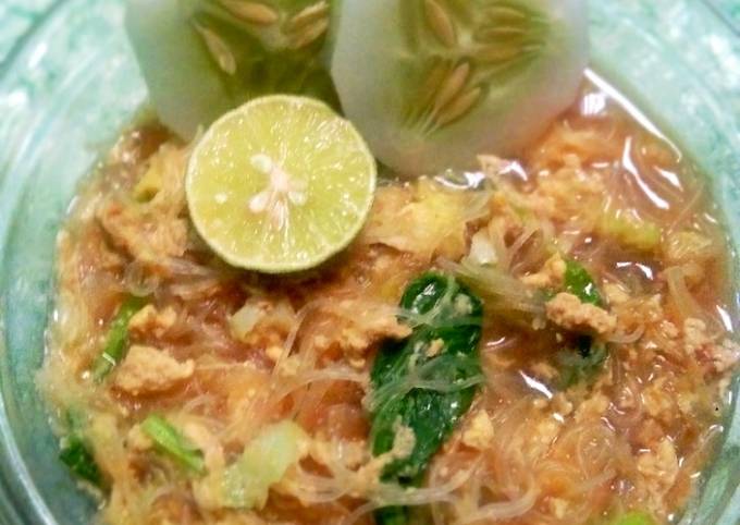 Resep Bihun kuah telur sederhana yang Sempurna