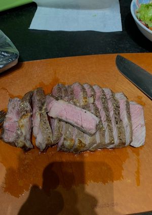 A picture of Air Fryer Ribeye Steak.