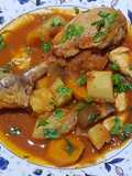 Pollo a la cazadora