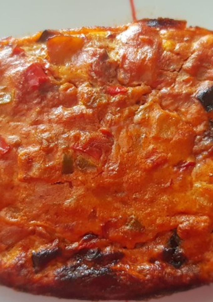 Una foto de Tortilla de pisto: receta aprovechamiento