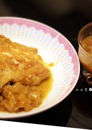 懶人料理♫脆皮雞腿排佐鳳梨醬❤ 的食譜成品照片