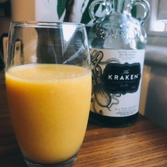 A picture of Mango rum smoothie.