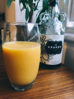 A picture of Mango rum smoothie.