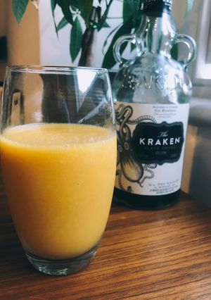 A picture of Mango rum smoothie.