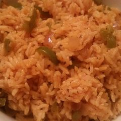 A picture of Tomato-Bell Pepper Rice.