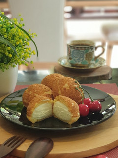 Foto resep 70. SUS CRUNCHY/CHOUX AU CRAQUELIN dengan VLA ala beard papa's