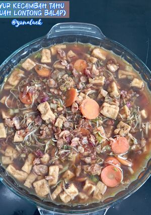 Foto resep Sayur Kecambah Tahu (Kuah Lontong Balap)