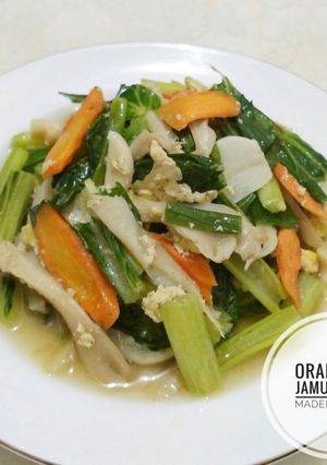 Foto resep Orak arik jamur + sawi