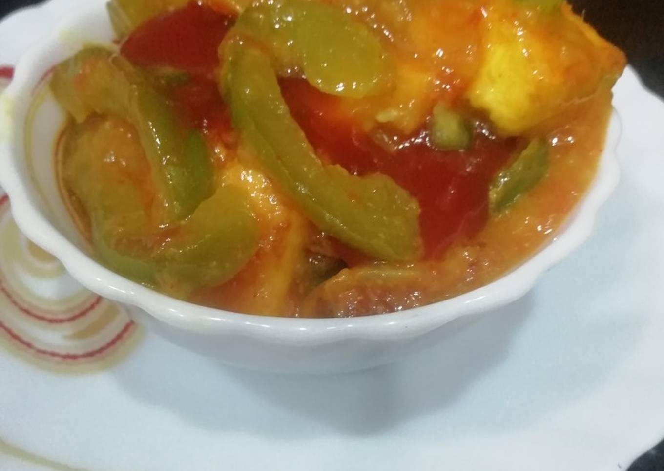 Semi Dry Chilli Paneer