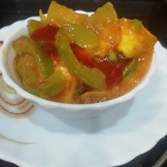 A picture of Semi Dry Chilli Paneer.