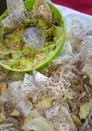 A picture of Nduma/Arrowroot crisps.