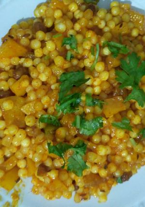 A picture of Sabudana Khichdi.
