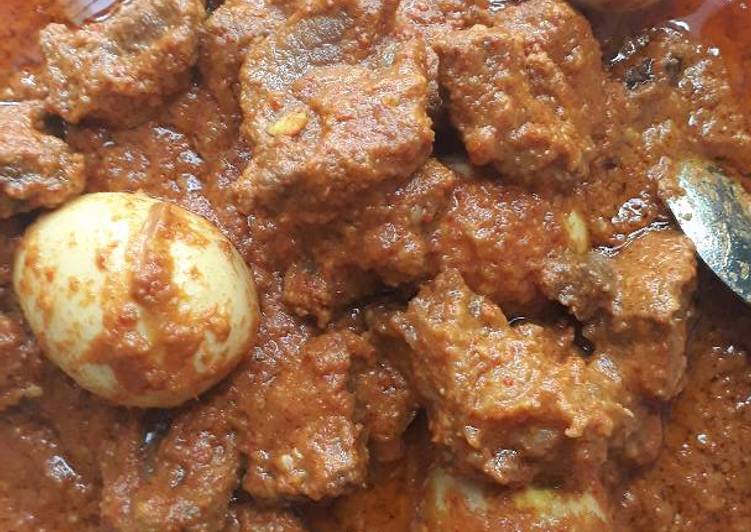 Bumbu Membuat Rendang daging dan telur ala mommy Al Lezat