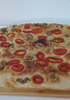 Una foto de Focaccia sin amasar | fran cocina