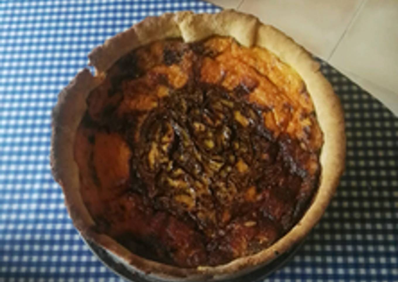 Tarta de calabaza con chocolate