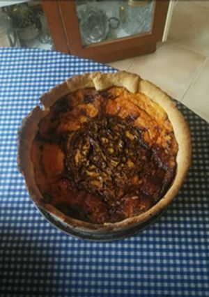 Una foto de Tarta de calabaza con chocolate