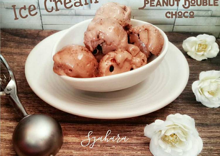 Resep 6 ~ 1 Ice Cream Peanut Double Chocho, Lezat