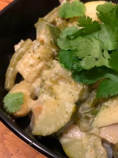 Thai zöld curry recept fotója
