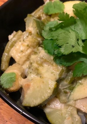 Thai zöld curry recept fotója