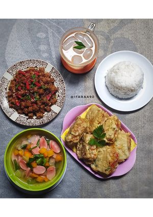 Foto resep Menu Makan Siang Sederhana ala Rumahan (Recook Adminsay PADers)