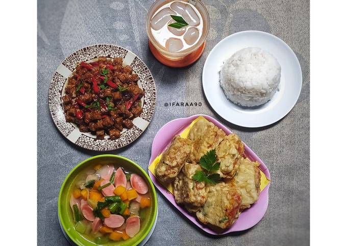 Menu Makan Siang Sederhana ala Rumahan (Recook Adminsay PADers)