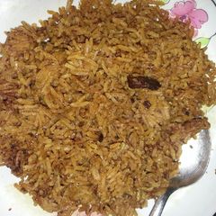 A picture of Pilau mbuzi.