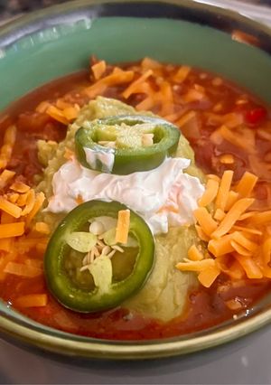 A picture of My (Weird) and Delicious Chili!.