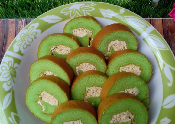 46* Bolu Gulung Pandan/Roll Cake Pandan