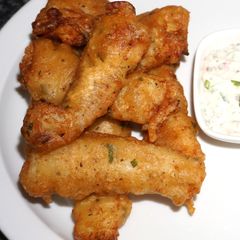 A picture of Fried golden conger with beer batter.