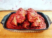 A picture of tomato garlic filling