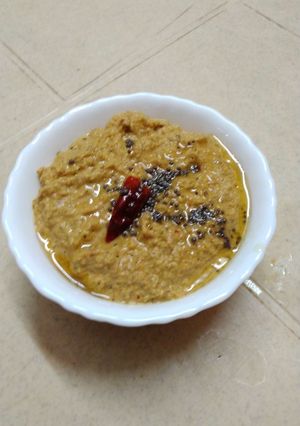 A picture of Tomato coconut chutney.