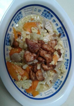 Foto resep Capcay toping ayam teriyaki